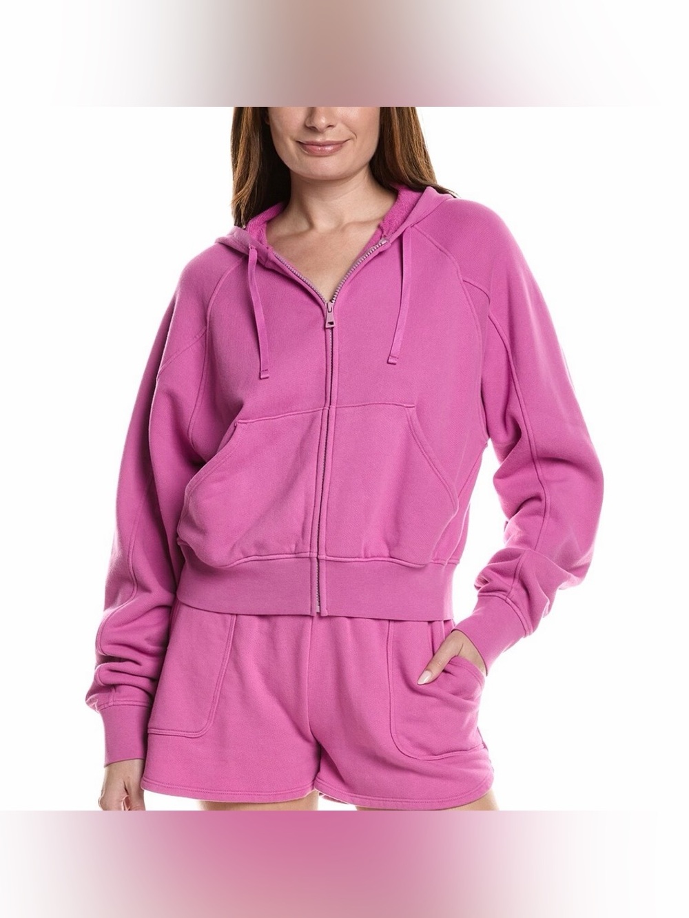 Beyond Yoga Cali zip up hoodie in washed sunset violet. Size Small